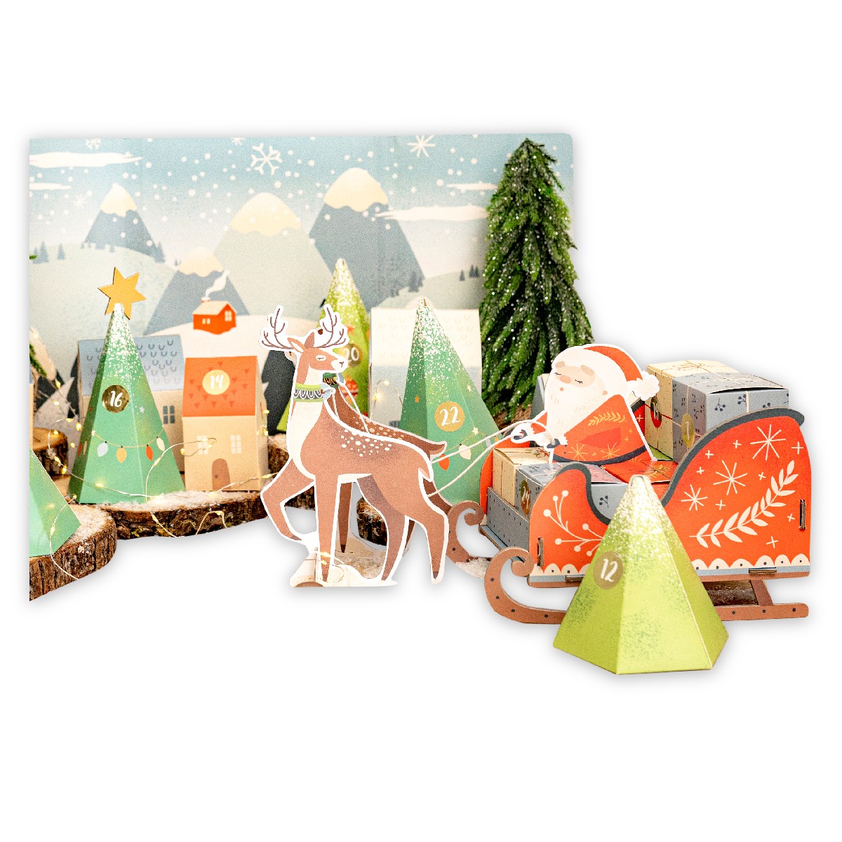 Adventskalender Weihnachtsschlitten