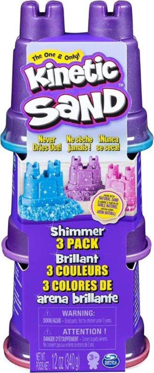 Kinetic Sand: Glitzersand Multi-Pack (3 Farben, 340g)