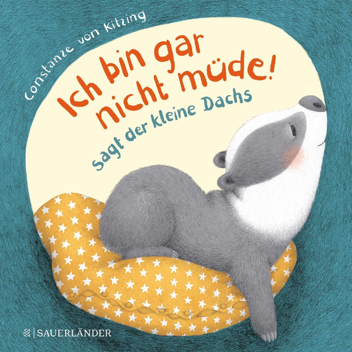 "Ich bin gar nicht müde!", sagt der kleine Dachs (Einschlaf