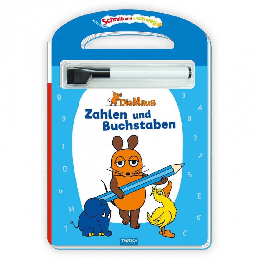 Die Maus - Buchstaben und Zahlen (mit Stift)