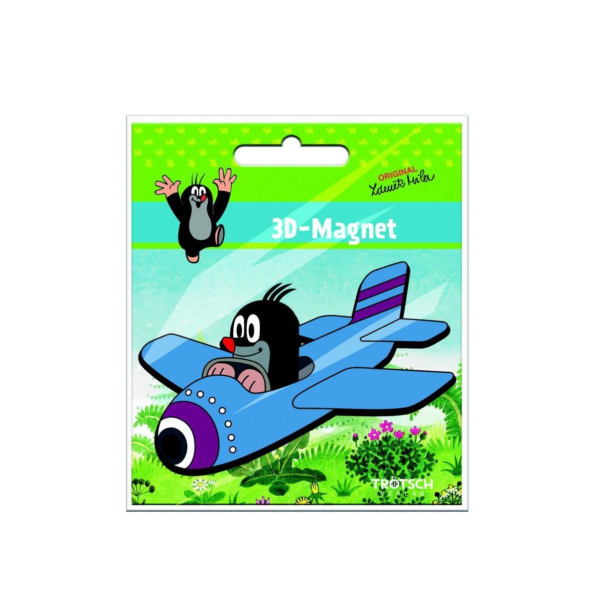 Der kleine Maulwurf - Flugzeug 3 D Magnet