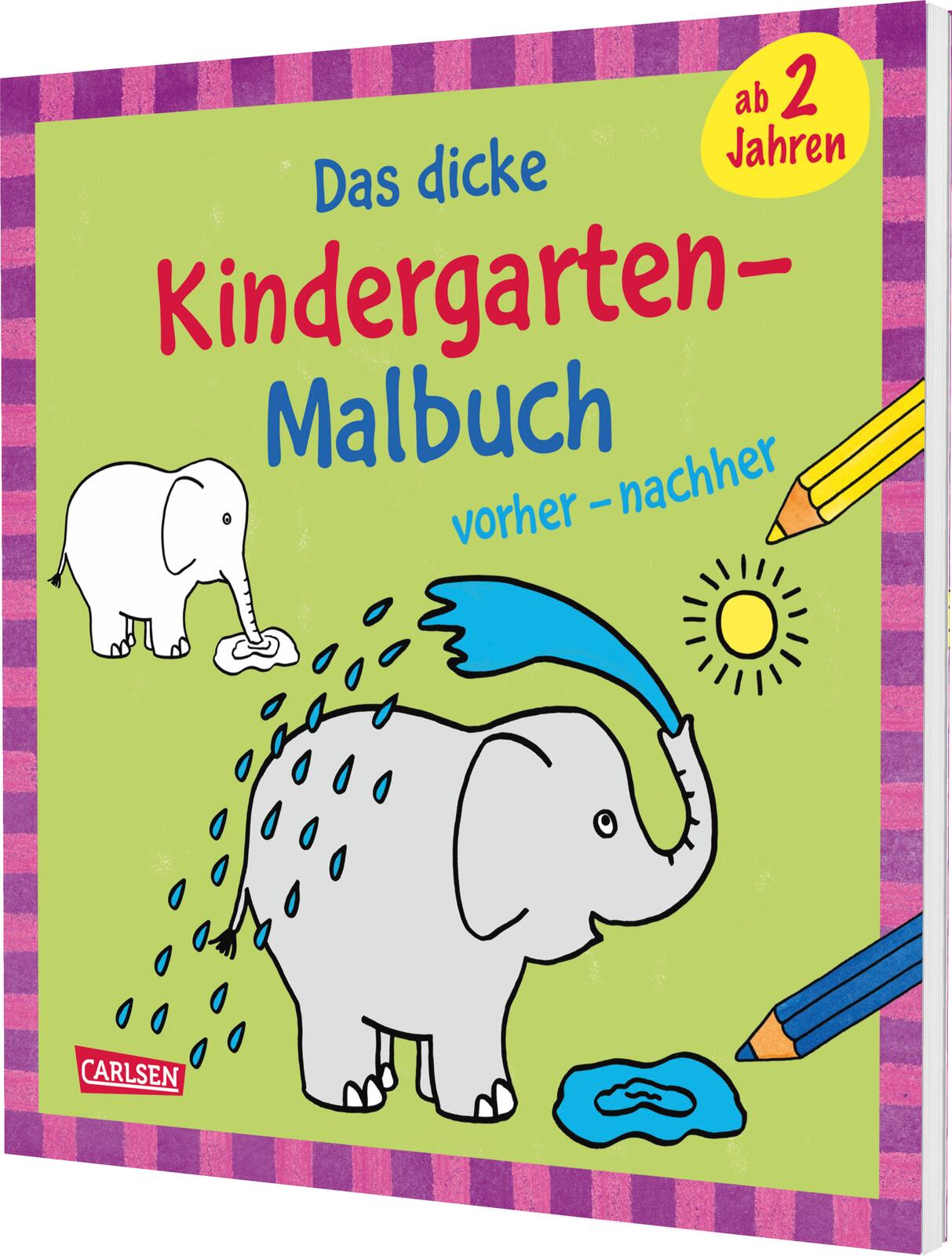 Ausmalbilder für Kita-Kinder: Das dicke Kindergarten-Mal...