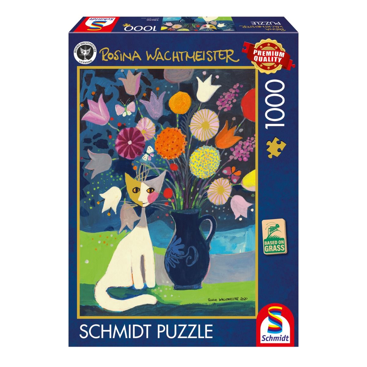Puzzle - Rosina Wachtmeister: Weiße Katze (1000 Teile)