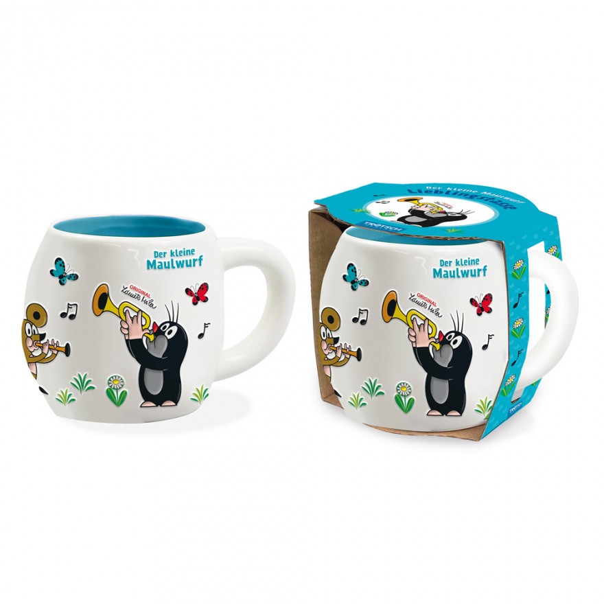 Der kleine Maulwurf - 3D-Keramiktasse Musik  (5er-VE)