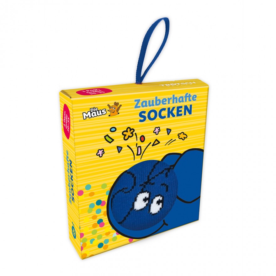 Die Maus - Socken: Der Elefant Gr. 30-35 (5er-VE)