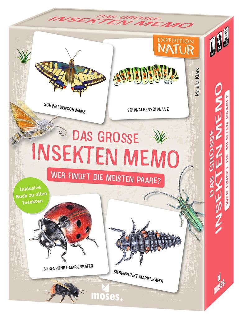 Das große Insekten Memo - Wer findet die meisten Paare?