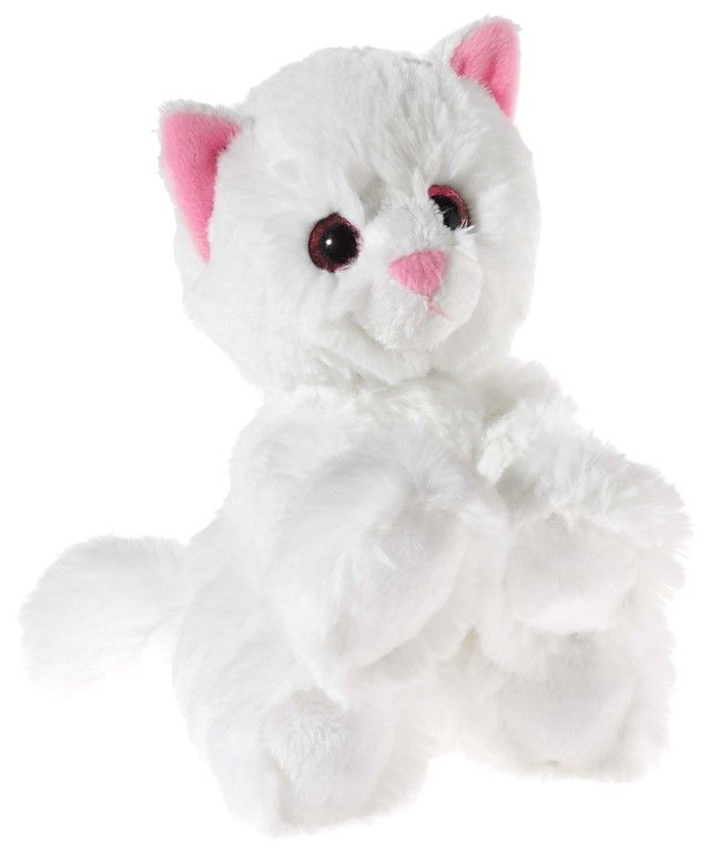 GLITTER-KITTY Katzen-Baby weiß (Plüsch, 20cm)
