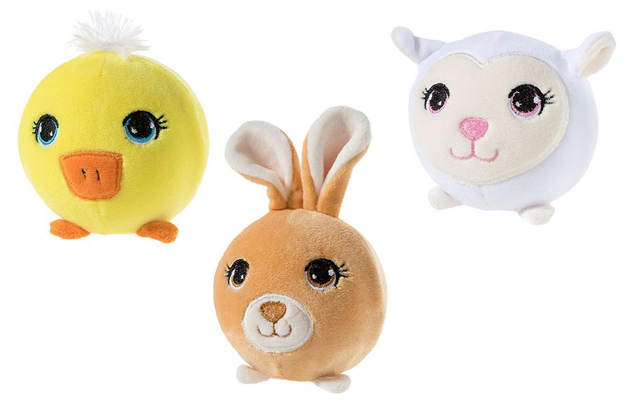 SQUISHY Hase, Lamm und Küken (Plüsch, 9cm)