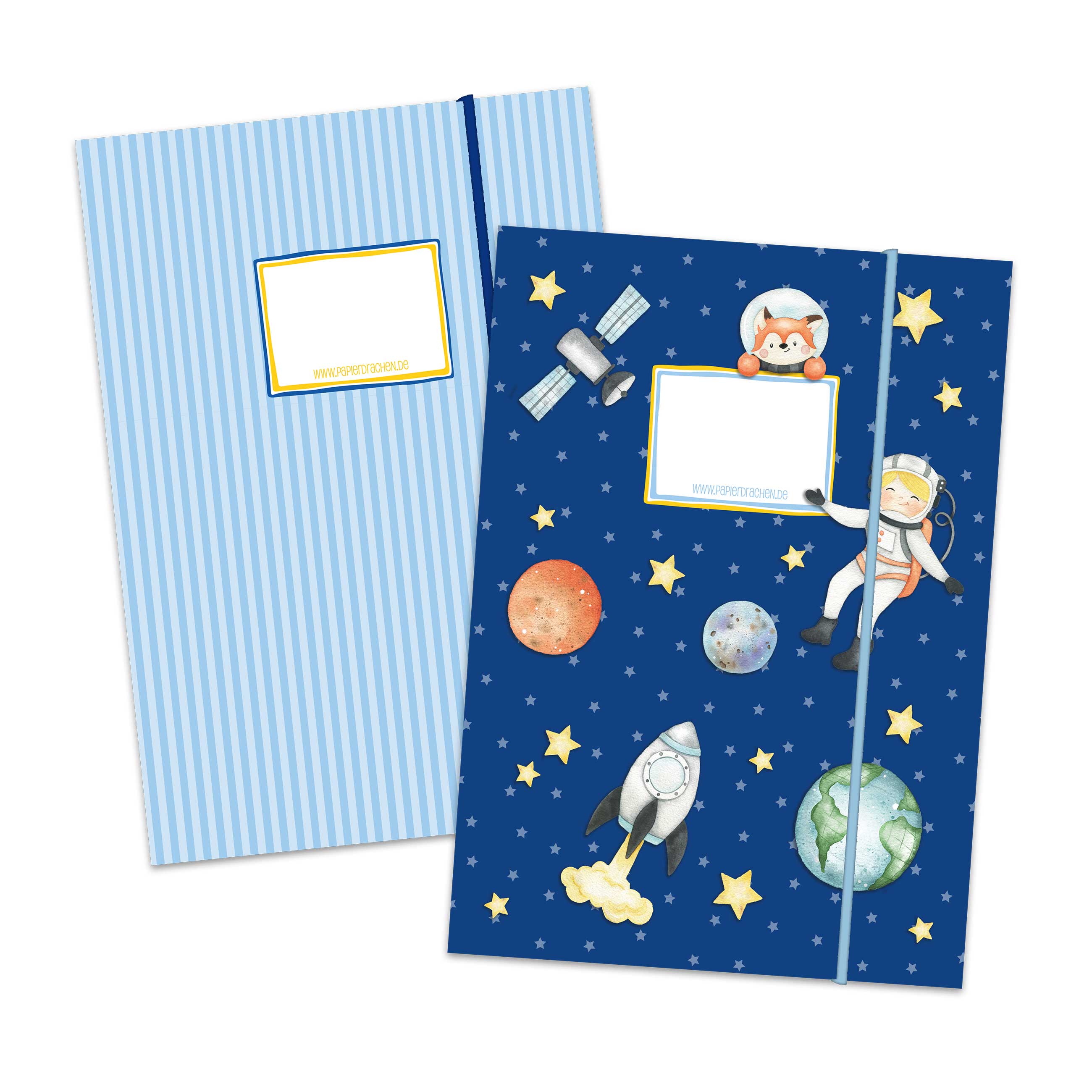 2 Schulmappen | Motiv Astronaut - Postmappe
