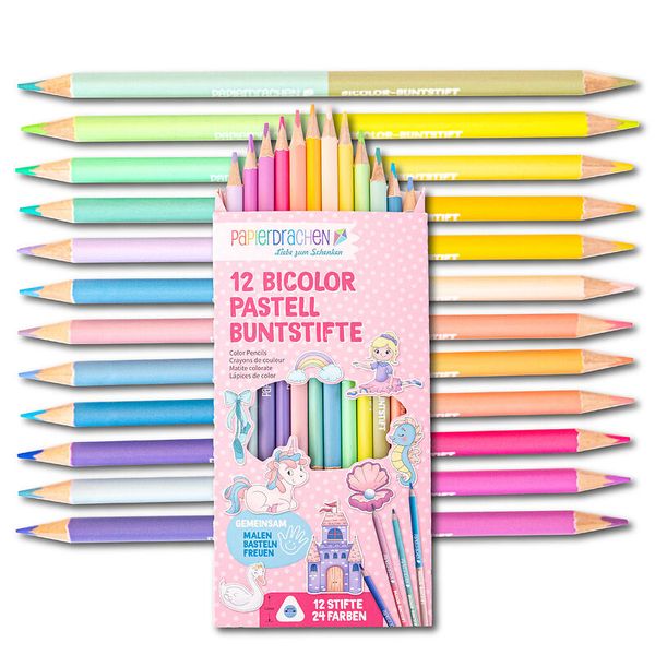 12 Bicolor Buntstifte