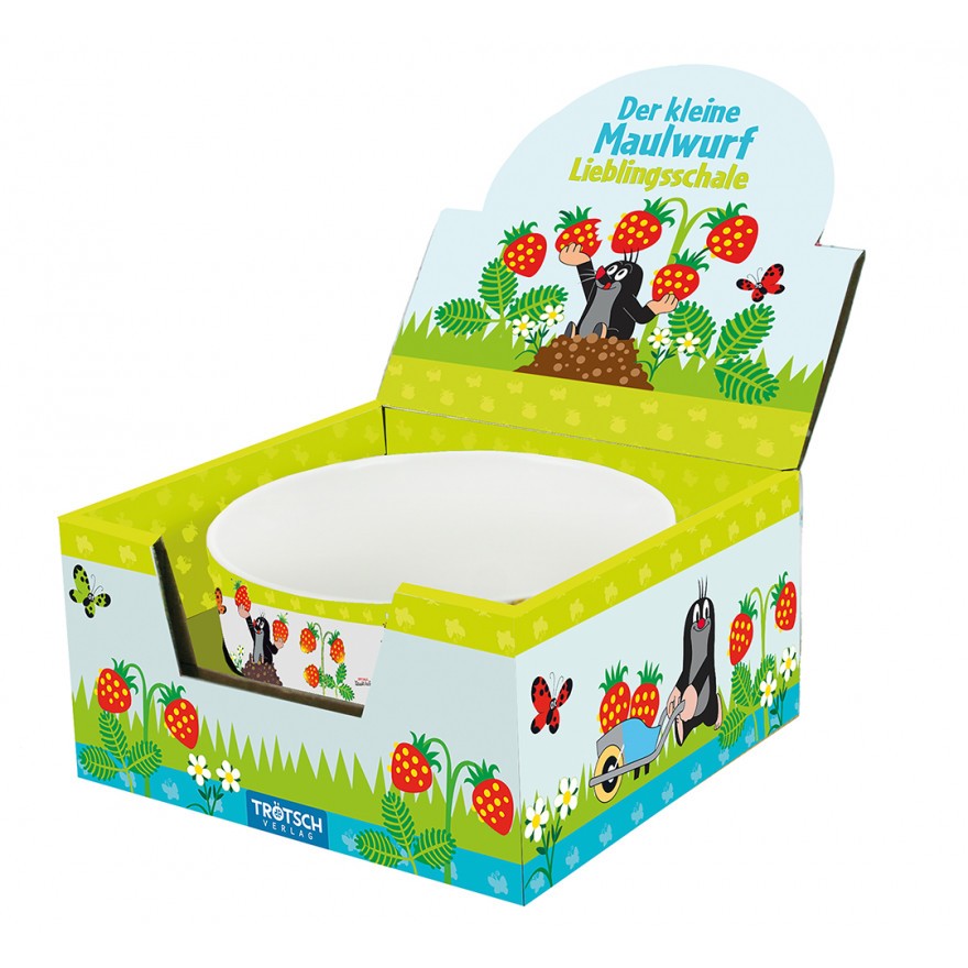 Der kleine Maulwurf - Lieblingsschale Erdbeer (5er-VE)