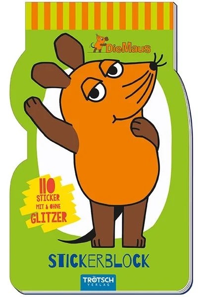 Die Maus - Stickerblock (110 Sticker, 10er-VE)