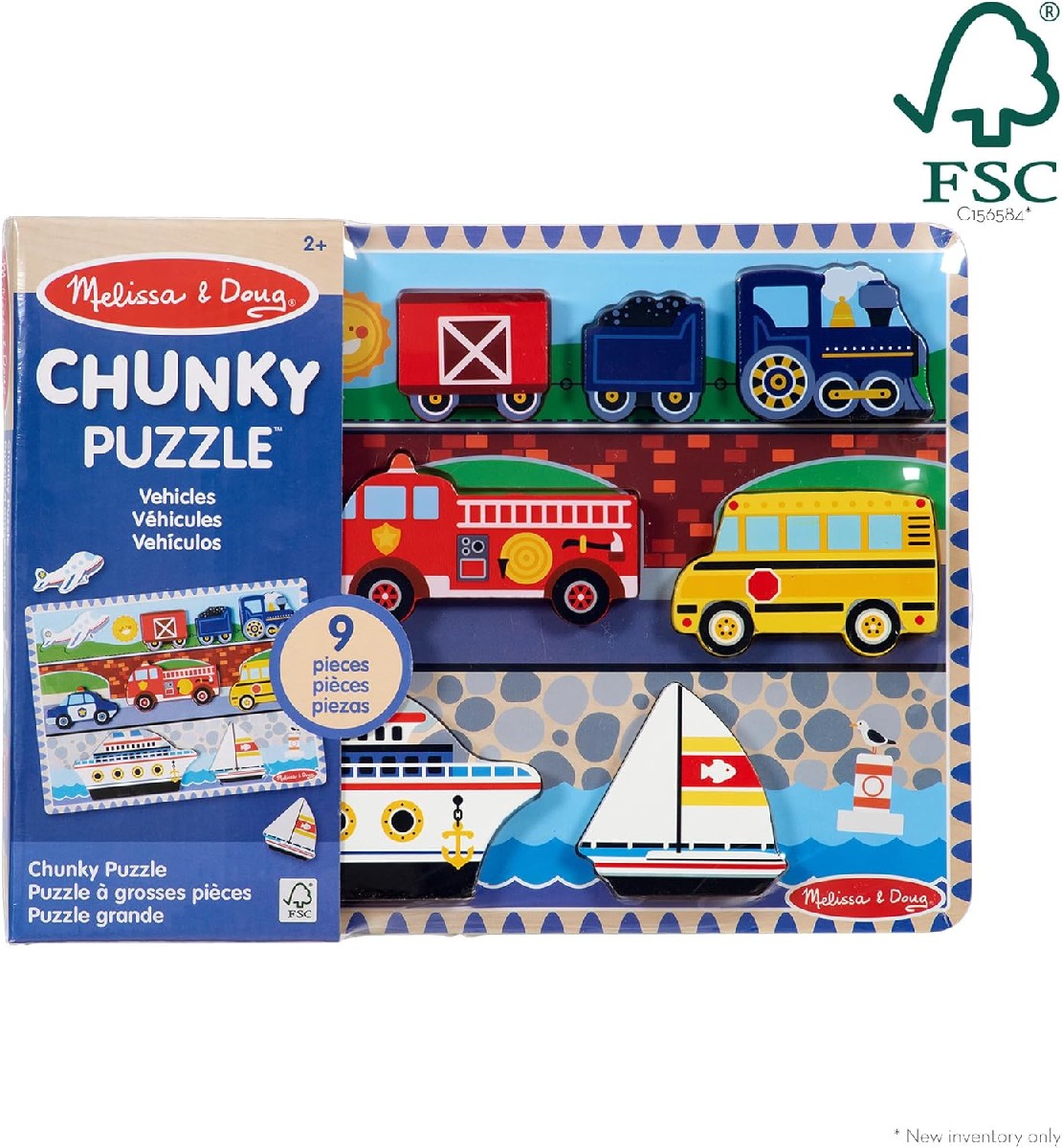 Melissa & Doug Puzzle: Fahrzeuge