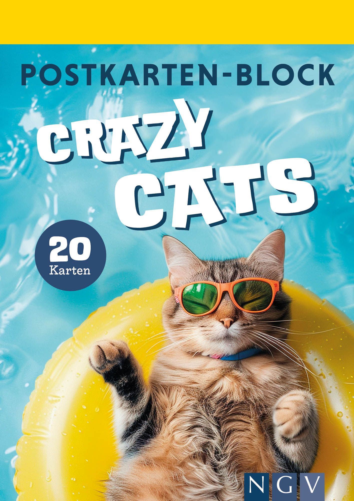 Postkartenblock Crazy Cats