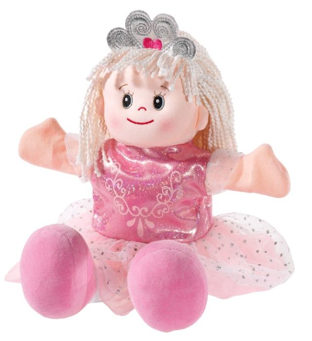 HANDSPIELPUPPE Prinzessin Poupetta-Stil (Plüsch, 30cm)