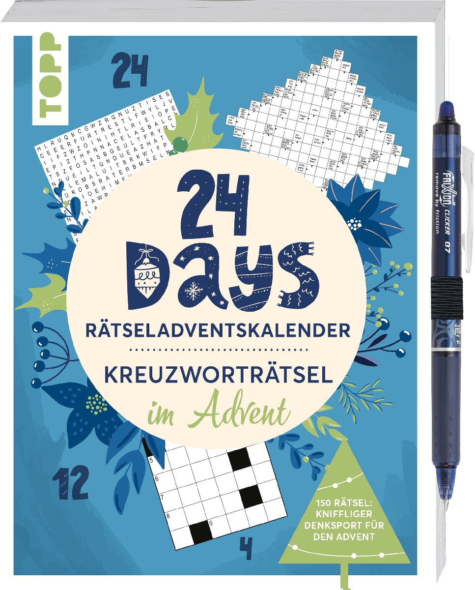 24 Days RÄTSELADVENTSKALENDER – Kreuzworträtsel im Advent