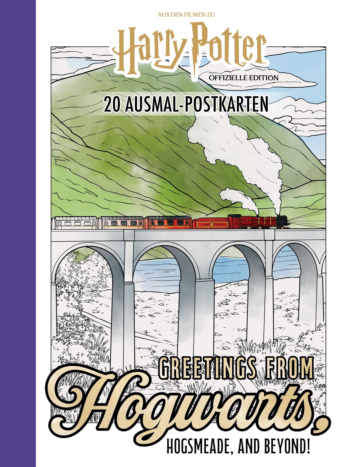 Harry Potter 20 Ausmal-Postkarten: Greetings from Hogwar...