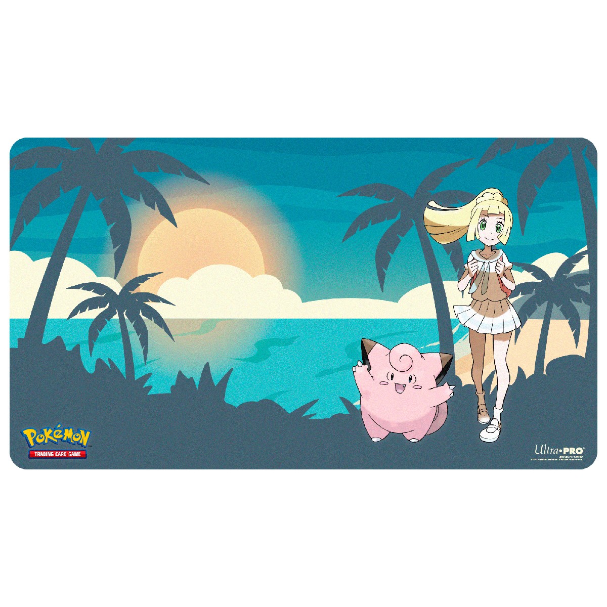 Pokemon Lillie and Clefairy Playmat