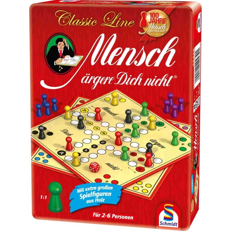 Classic Line: Mensch ärgere Dich nicht® in Metalldose
