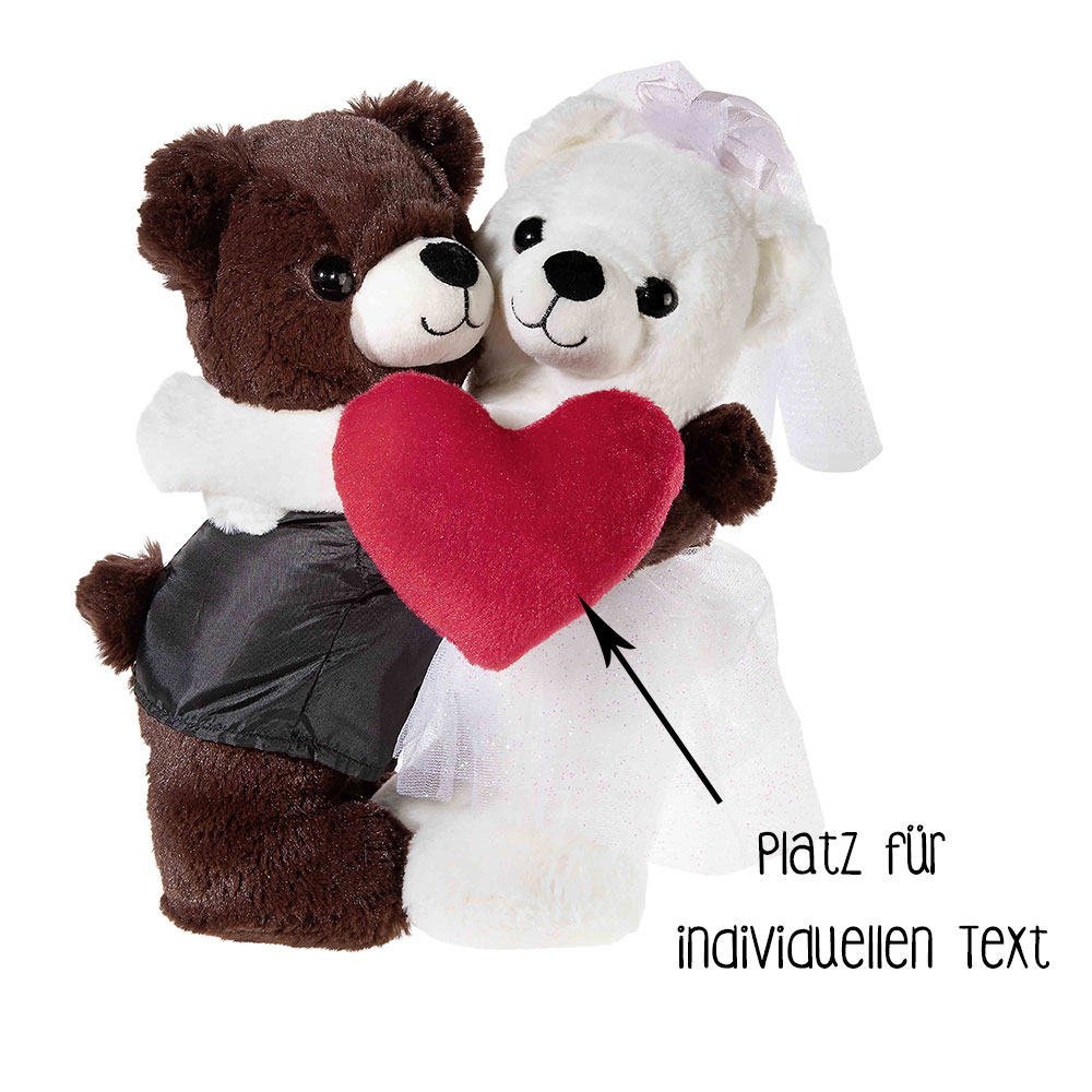 Hochzeitsbärenpaar Bärin und Bär (Plüsch, 30cm)