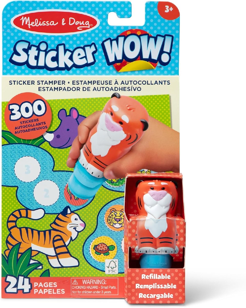 Melissa & Doug: Sticker Wow! Tiger Sticker Stempelset
