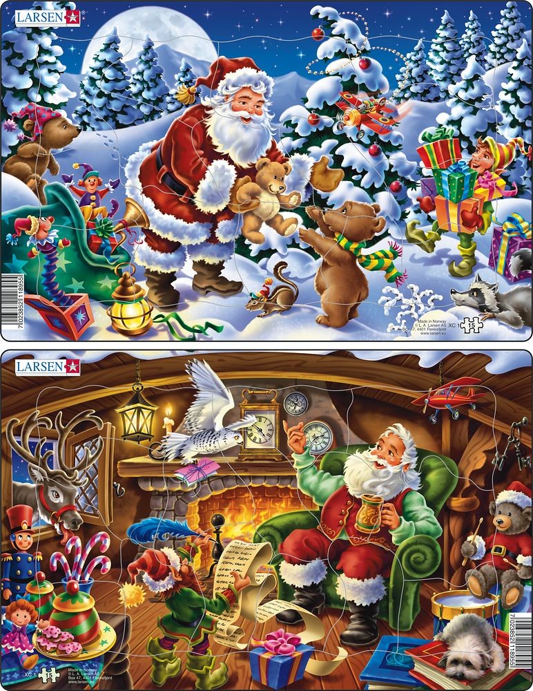 Puzzle - Weihnachtliche Freude (2er-Set Midi)