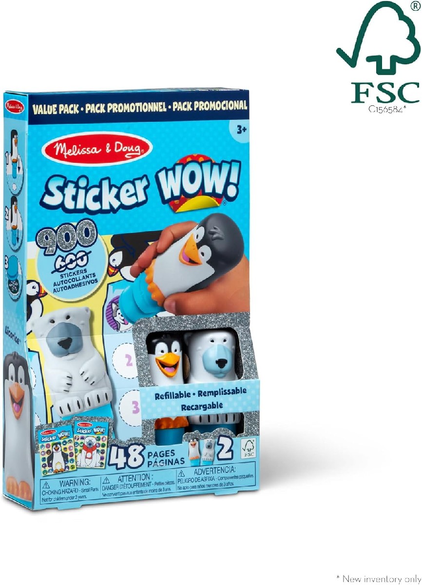 Melissa & Doug: Sticker Wow! 2er-Stempelset Winter