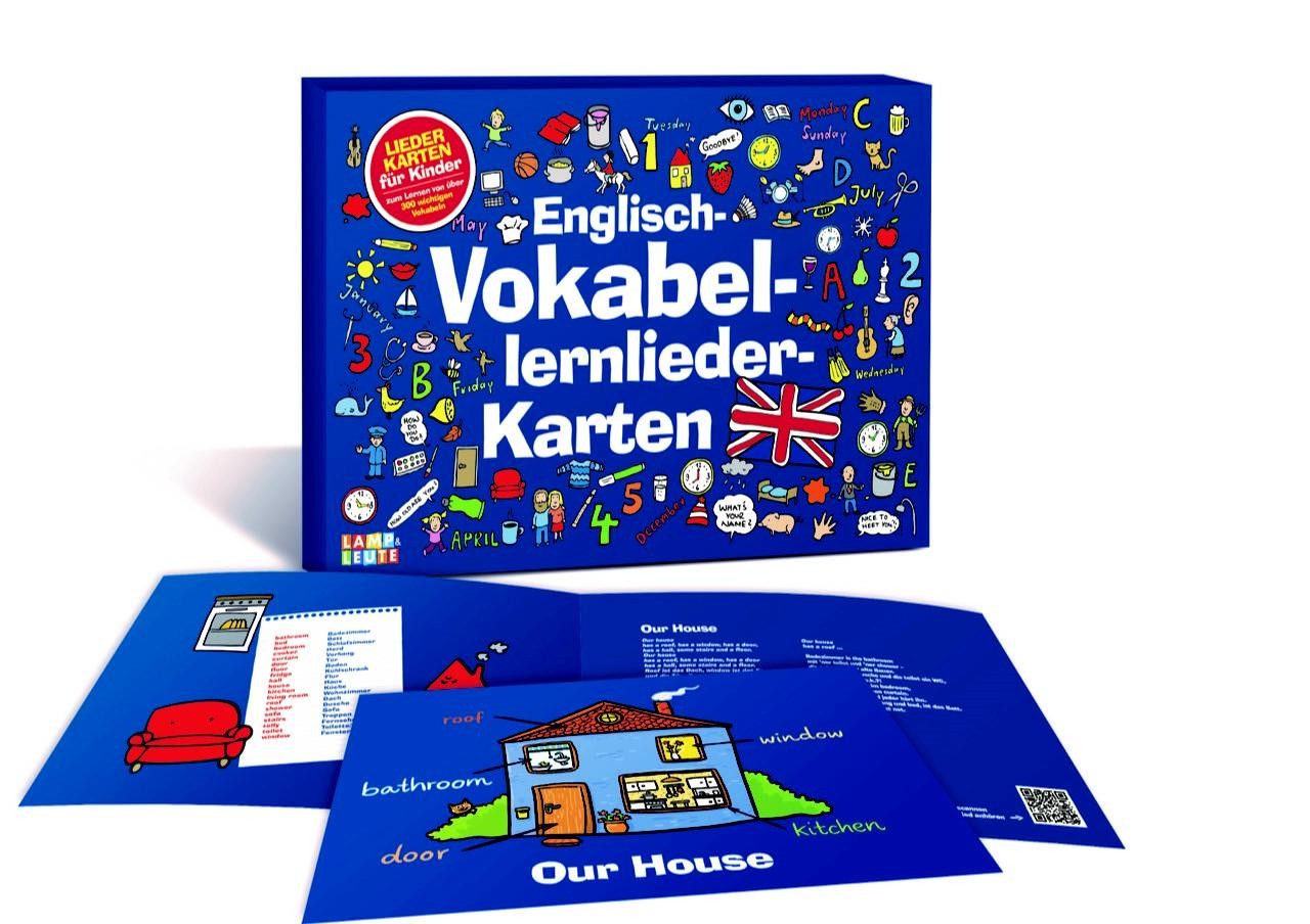 Englisch-Vokabel-Lernlieder-Karten