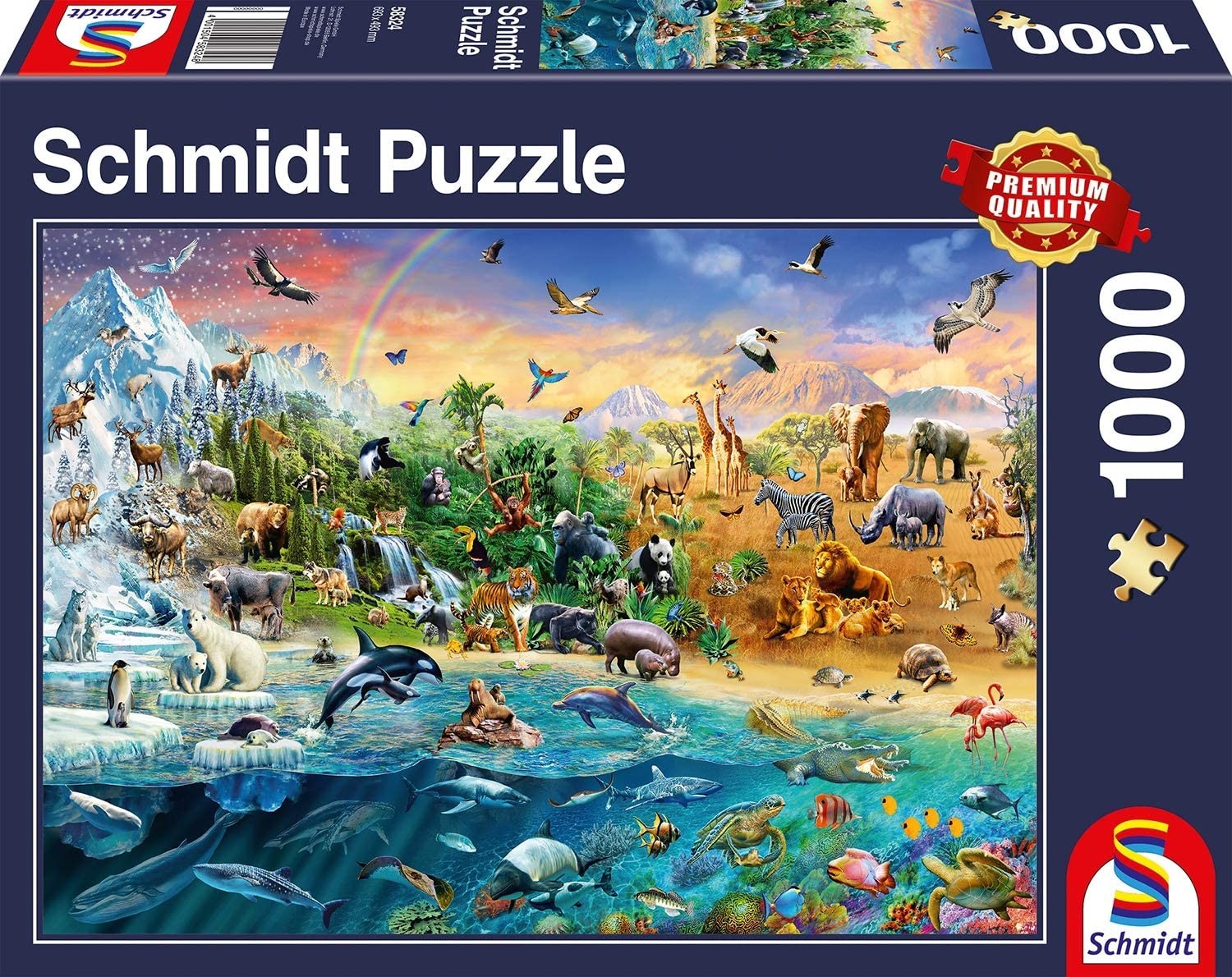 Puzzle - Die Welt der Tiere (1000 Teile)