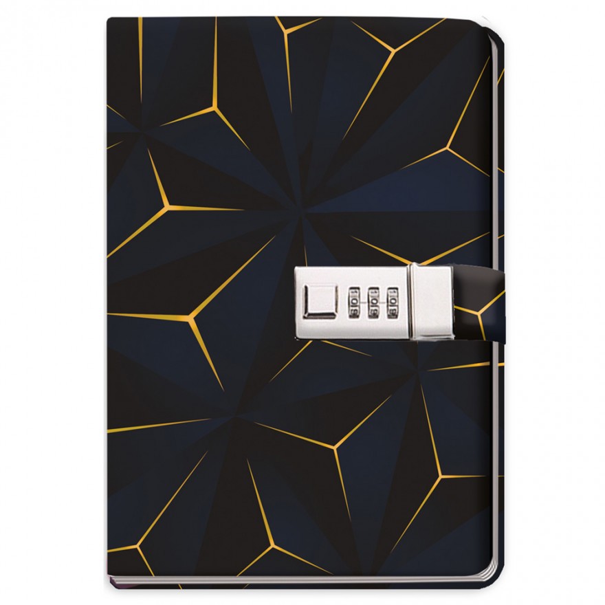 Tagebuch mit Zahlenschloss "Reflections"