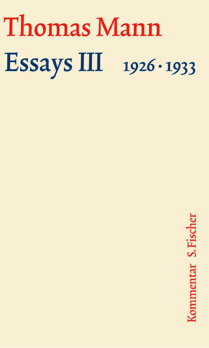 Essays III 1926–1933