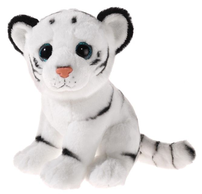 MI CLASSICO Schneetiger mit Glitzeraugen (Plüsch, 18cm)