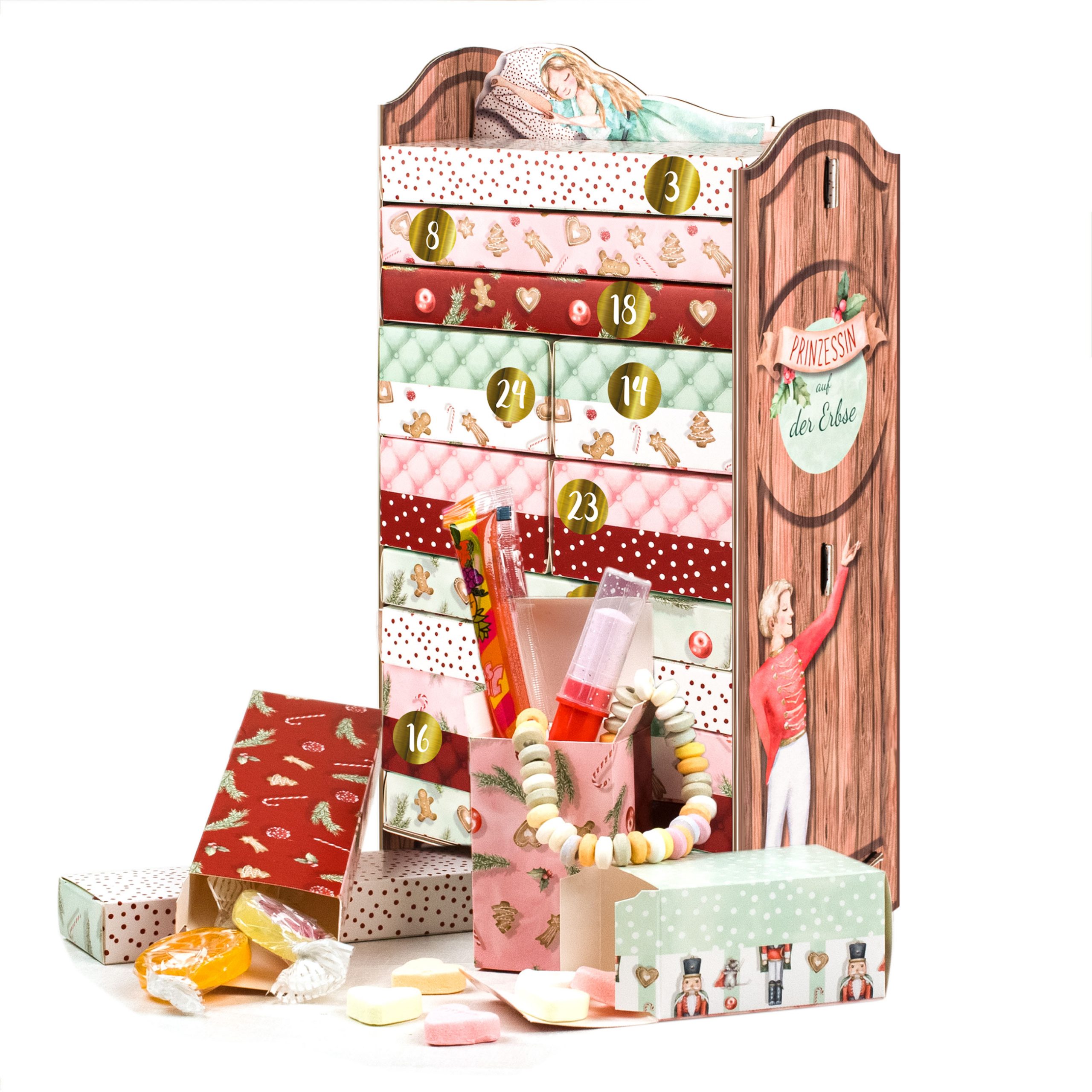 Adventskalender Prinzessin auf der Erbse - Set 1