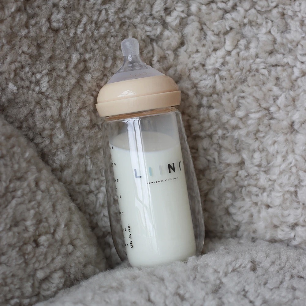 LIINI® Doppelglas-Babyflasche 220ml