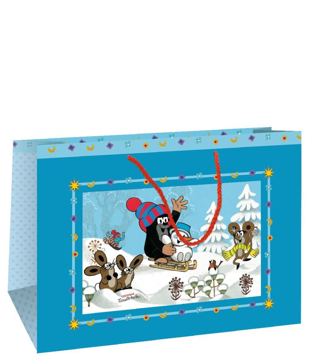 Der kleine Maulwurf - 3D Wintertasche, medium (quer)