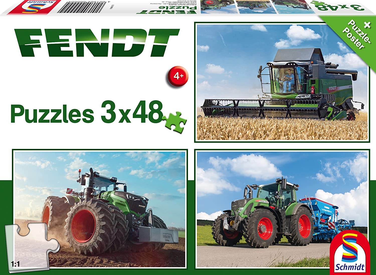 Puzzle - Fendt 1050 Vario / 724 Vario / 6275L (3x48 Teile)