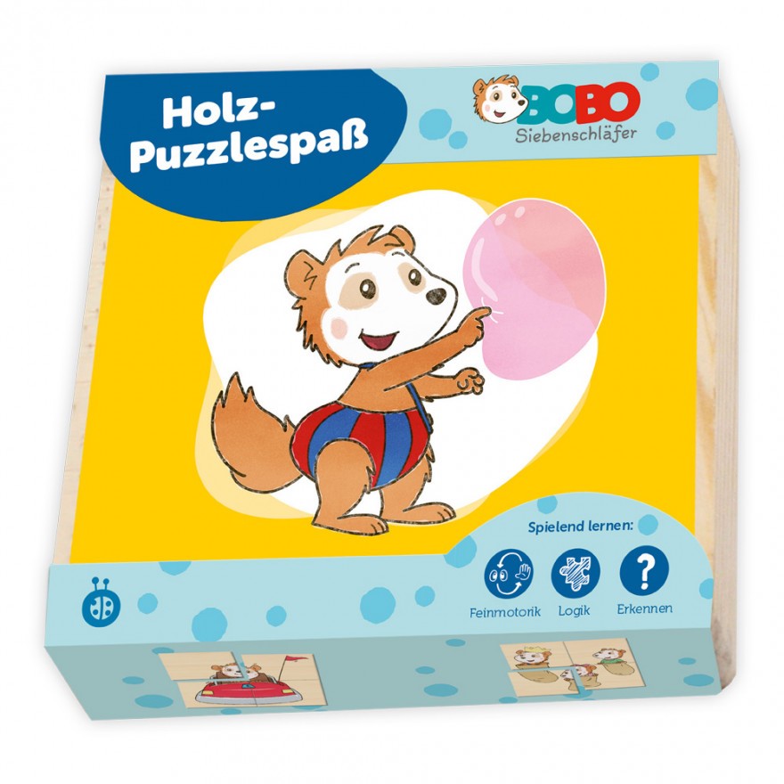Bobo Siebenschläfer - Erster Puzzlespaß (aus Holz) (5er-VE)