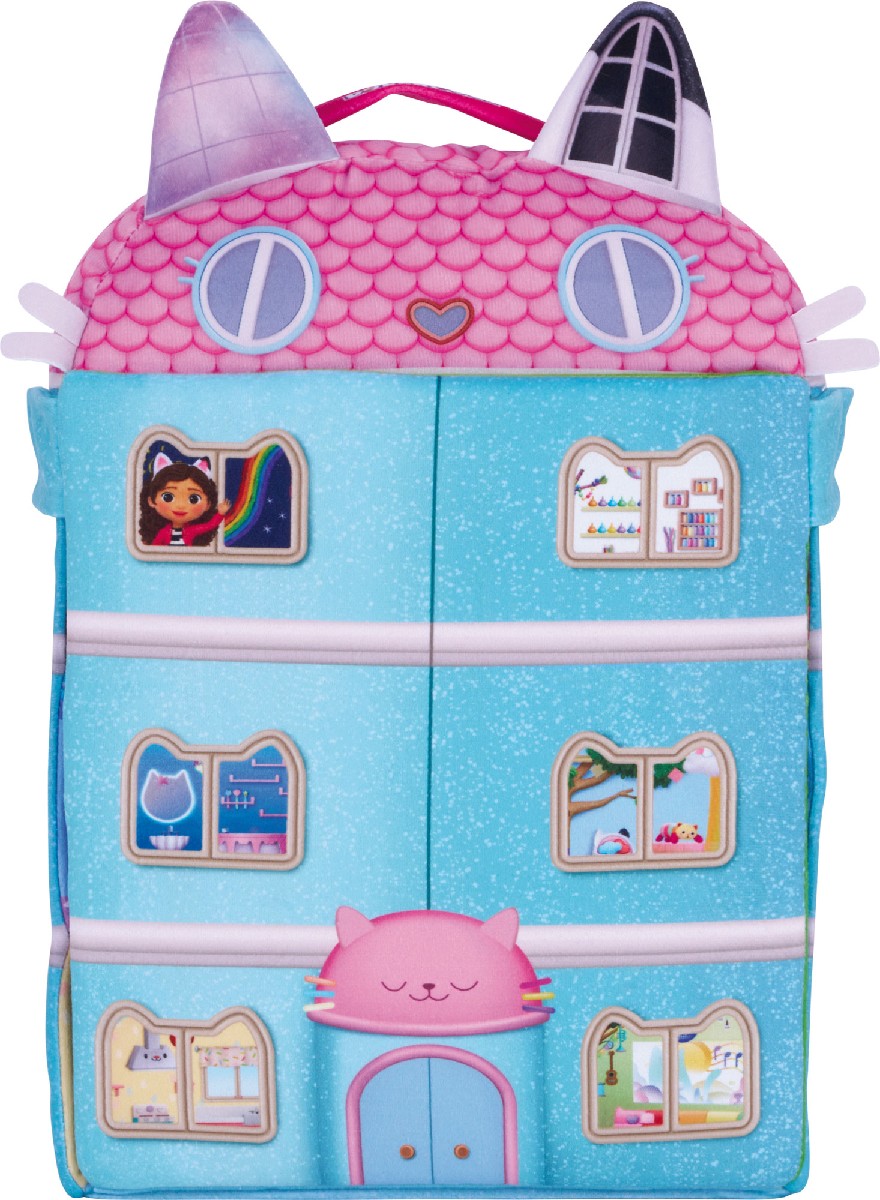 Gabby's Dollhouse: Puppenhaus mit 3 Figuren und Lift (41 cm)