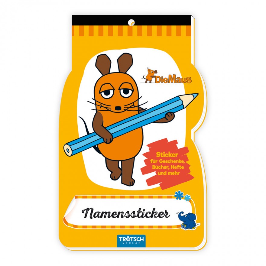 Die Maus - Namenssticker (10er-VE)
