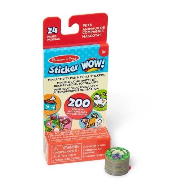 Melissa & Doug: Sticker Wow! Nachfüllset Tiere