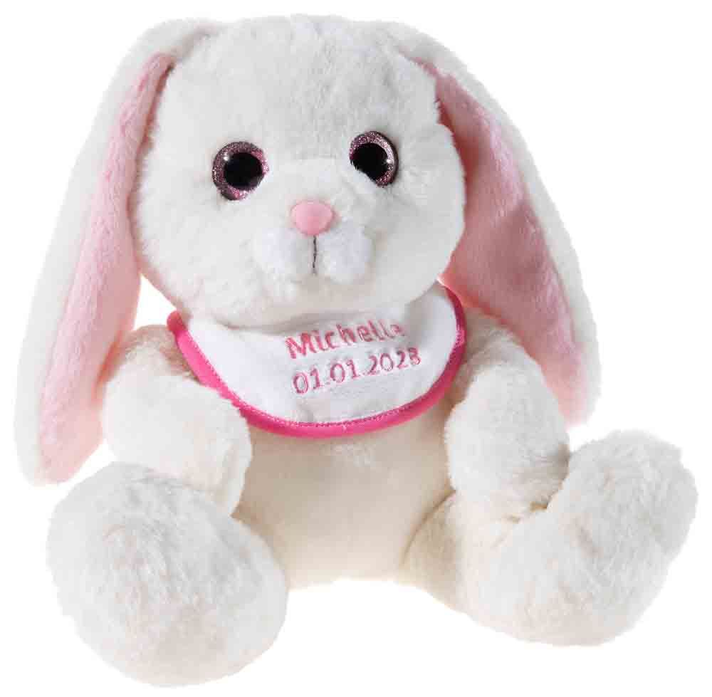 HASE Milchschnute creme mit Lätzchen (Plüsch, 26cm)