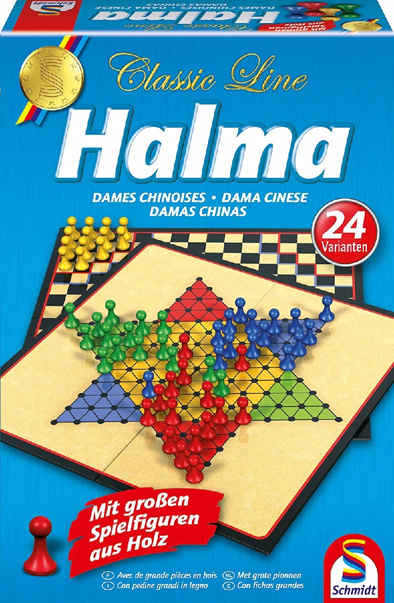 Classic Line: Halma (mit großen Spielfiguren aus Holz)