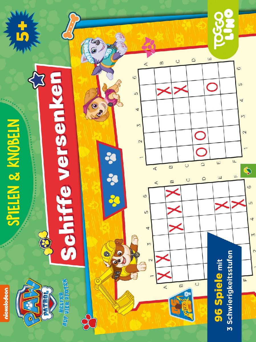 Paw Patrol: Schiffe versenken (Spieleblock)