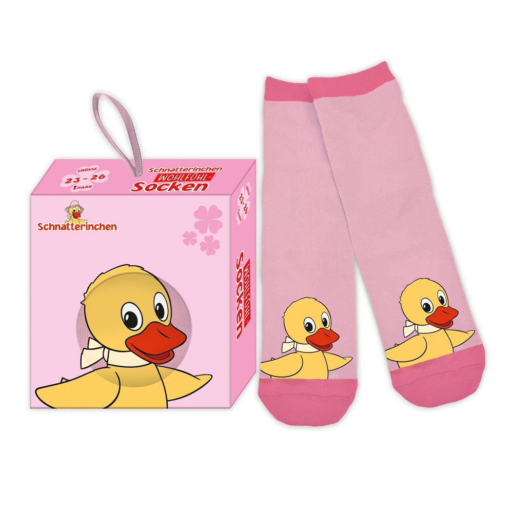 Unser Sandmännchen - Schnatterinchen Kindersocken Größe 23