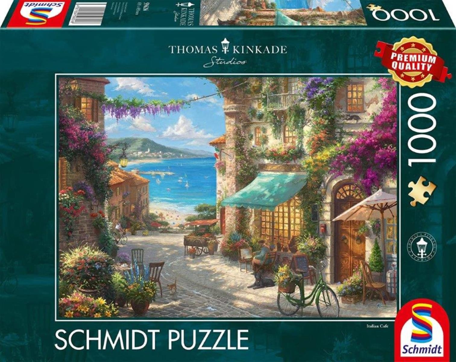 Puzzle - Café an der italienischen Riviera (1000 Teile)