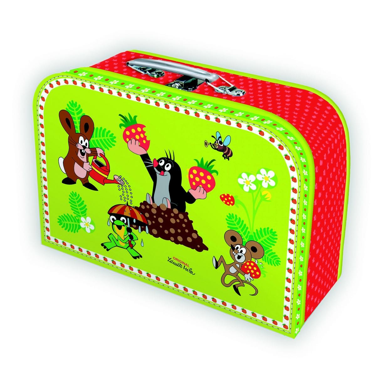 Der kleine Maulwurf - Kinderkoffer Erdbeere (klein)