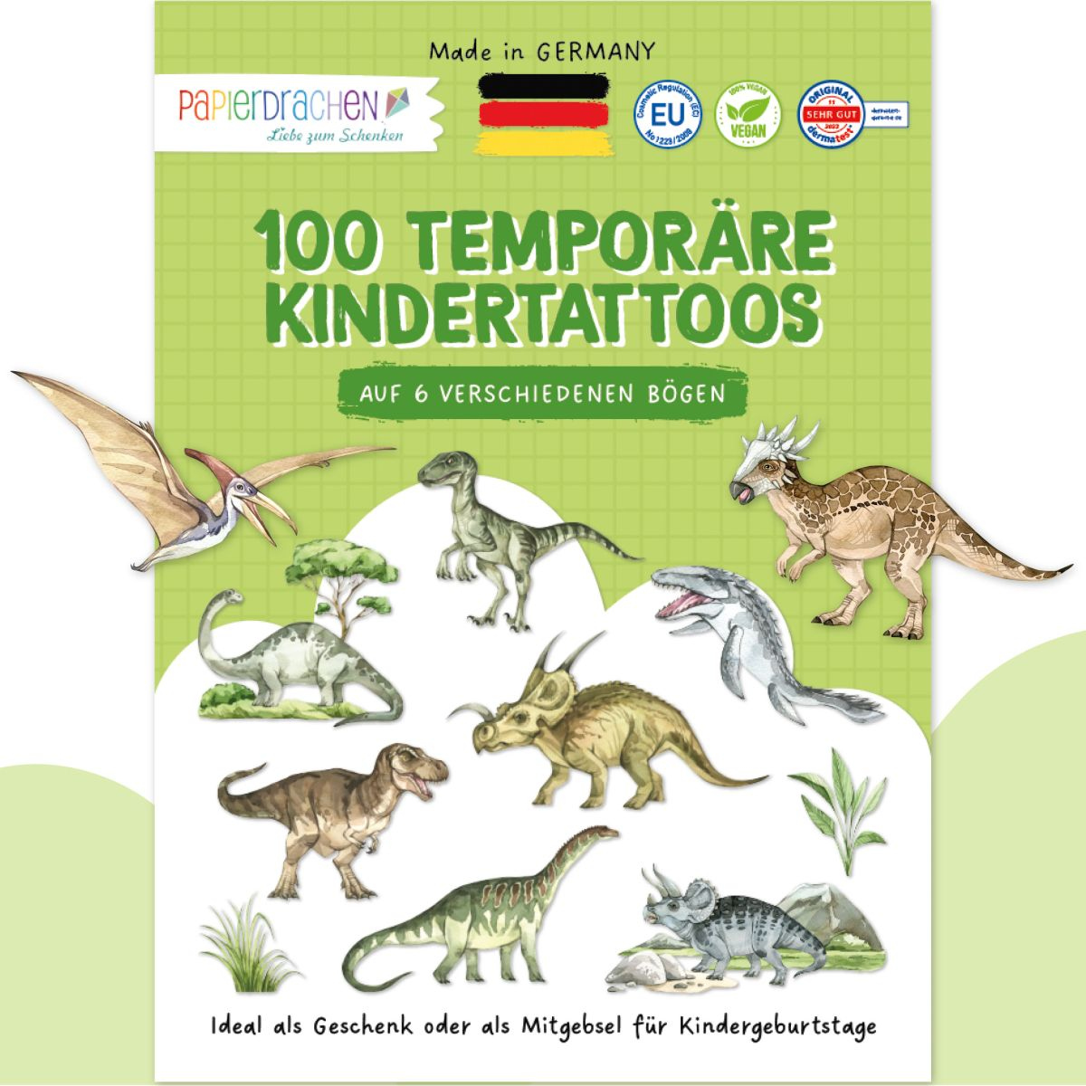 Kindertattoos - Welt der Dinos