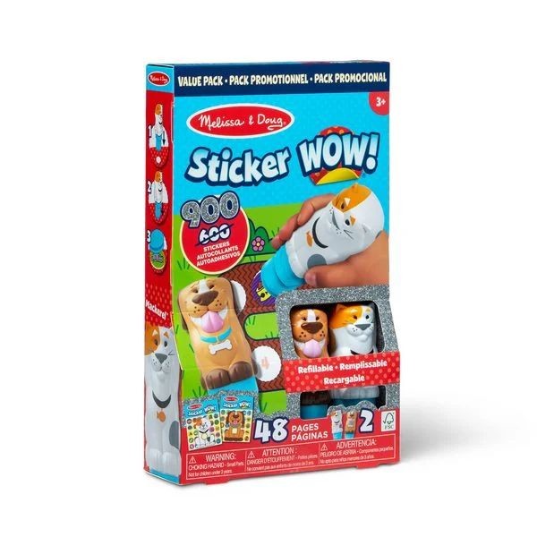 Melissa & Doug: Sticker Wow! 2er-Stempelset Tiere