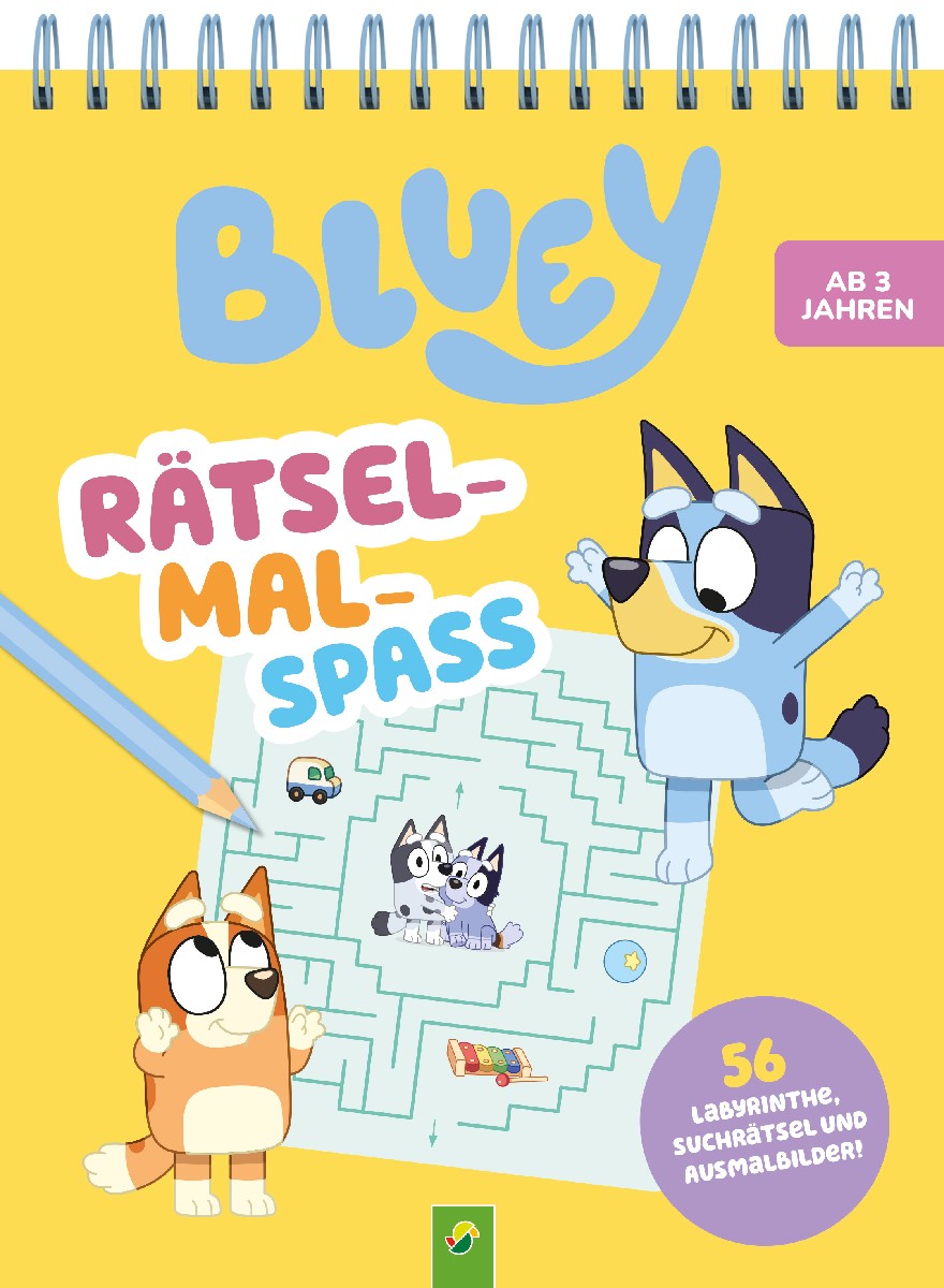 Bluey Rätsel-Mal-Spaß