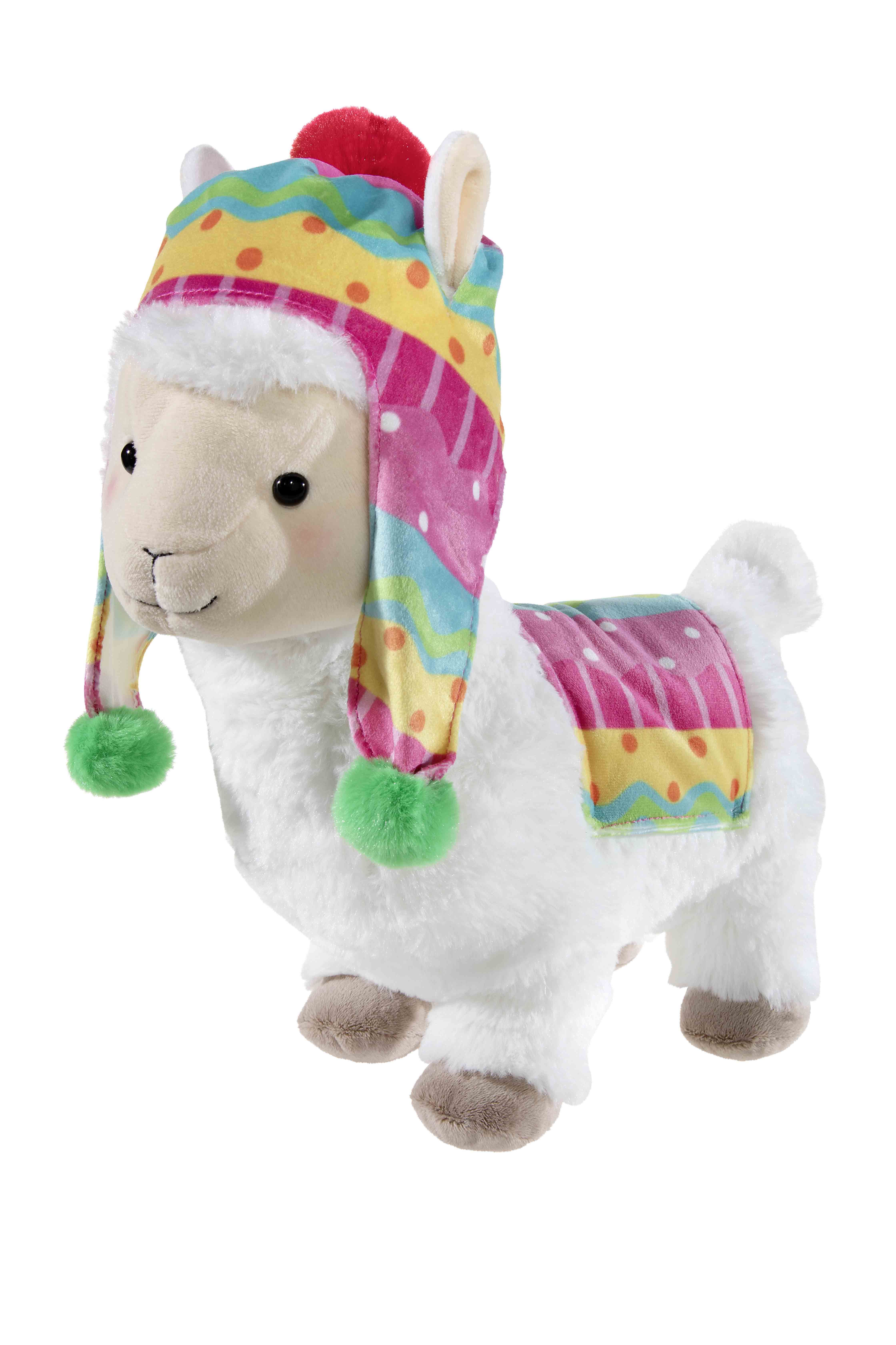 Heunec LAMA stehend mit Mützchen (Plüsch, 38cm)
